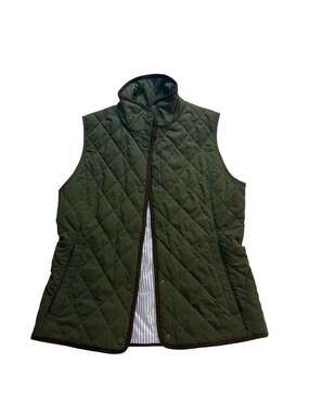 Vineyard Vines Olive Green Quilted Vest Size XS